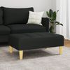 vidaXL Fußhocker Schwarz 77x55x31 cm Stoff 4007364 Bild 3