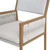 Set Bartisch + 2x Barhocker HWC-Q12, Barstuhl Stehtisch, Polyrattan Olefin (210 g/m²) ~ weiß Bild 5