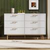 Polsterbett mit Metall-Design, 720-Feder-Matratze, USB/Typ-C-Ladeanschluss, 4 Schubladen, stabile Konstruktion, Leinenstoff-Bezu Bild 2