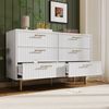 Polsterbett mit Metall-Design, 720-Feder-Matratze, USB/Typ-C-Ladeanschluss, 4 Schubladen, stabile Konstruktion, Leinenstoff-Bezu Bild 3