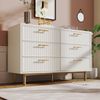 Polsterbett mit Metall-Design, 720-Feder-Matratze, USB/Typ-C-Ladeanschluss, 4 Schubladen, stabile Konstruktion, Leinenstoff-Bezu Bild 5