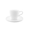 12 Tlg. Mokkatassen Set in Weiß mit Riffle Design mit Untertasse und Henkel Bild 2