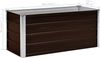 Hochbeet für Garten OSKAR Braun 100x40x45cm Verzinkter Stahl Hochbeet Metall Gartenbeet Kräuterbeet Blumenbeet Beet hoch Frühbeet für Garten Gemüsebeet Bild 2