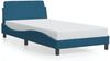 vidaXL Bettgestell mit Kopfteil "Dover" Blau 100x200 cm Samt 373136 Bild 2