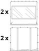 Toolport 'Premium' Faltpavillon, Seitenteile mit Panoramafenstern, Stahl dunkelgrün, 4x4 m Bild 4