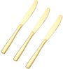 6er Set goldene Tafelmesser aus hochwertigem Edelstahl - Modern & Elegant Bild 2