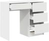 vidaXL Schreibtisch mit Speicher Weiß 90 x 37,5 x 75 cm Holzwerkstoff 869490 Bild 5