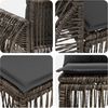 vidaXL Gartensofa-set 5 pcs Grau und Dunkelgrau Poly-Rattan 3435416 Bild 5