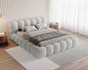 Chilly Möbel Polsterbett Stone Grau Bouclé Stoff 200x200 cm mit Stauraum Quelle 83 Bild 2