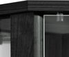 Eckvitrine >TRIO< in Schwarz Struktur - 71x172x50cm (BxHxT) Bild 5