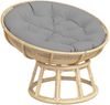 vidaXL Kissen Rund Grau Ø 100x11 cm Oxford-Gewebe 361963 Bild 3