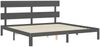 vidaXL Massivholzbett mit Kopfteil Grau 200x200 cm 3193553 Bild 5