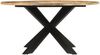 vidaXL Esstisch Ø150x76 cm Massives Raues Mangoholz 351710 Bild 3