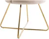 Vente-unique - FIORI Stuhl SamtStoff Beige - B 64 cm x H 85,5 cm x L 69 cm Bild 5