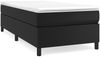 vidaXL Boxspringbett mit Matratze Schwarz 100x200 cm Kunstleder 3144590 Bild 2