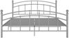 Bettgestell Grau Metall, 180x200 cm Bild 3