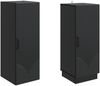 vidaXL Schrankset 2 pcs Schwarz Holzwerkstoff 3416791 Bild 3