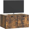 vidaXL Wandmontierter TV-Schrank Geräucherte Eiche 59,5 x 41 x 30 cm 898170 Bild 3