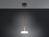 LED Pendelleuchte CELESTE 1-flammig höhenverstellbar Glas Weiß, Ø 22cm Bild 3