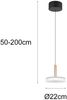 LED Pendelleuchte CELESTE 1-flammig höhenverstellbar Glas Weiß, Ø 22cm Bild 4