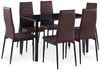vidaXL 7-tlg. Essgruppe Braun 281698 Bild 5