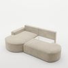 Ecksofa Schlafsofa Sofa VENEDIG Stoff Arena Beige Ottomane Links Bild 4