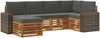 vidaXL Ecksofa Set mit Kissen 6 pcs Natur und Anthrazit 3384578 Bild 2