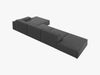 Micadoni Ecksofa Jodie 5-Sitzer Rechts Samt Bluvel Grau Bild 4