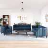 vidaXL 3-tlg. Sofagarnitur Blau Stoff 3209235 Bild 3