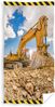 Carbotex Strandtuch Bagger Badetuch Handtuch Strandtuch 70 x 140 cm Bild 1