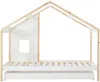 Vente-unique - RINELYA Bett Holz, Platte Weiß - B 97 cm x H 159 cm x L 196 cm Bild 5