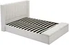 Vente-unique - DOUINO Bett Stoff Beige - B 245 cm x H 120 cm x L 202 cm Bild 4