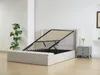 Vente-unique - DOUINO Bett Stoff Beige - B 245 cm x H 120 cm x L 202 cm Bild 2