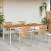 vidaXL Esstisch Braun 200 x 90 x 75 cm Massivholz Teak 42006192 Bild 4