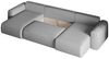 Wohnlandschaft Sofa mit Schlaffunktion FLORA Stoff Verita Braun Bild 3