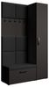 Beautysofa Garderobenschrank mit schmalem eintürigen Kleiderschrank mit Kleiderstange MARGARET I+IV (in 2 Breiten zur Auswahl) mit schmalem 1-türigen Kleiderschrank Bild 4