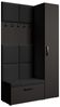 Beautysofa Garderobenschrank mit schmalem eintürigen Kleiderschrank mit Kleiderstange MARGARET I+IV (in 2 Breiten zur Auswahl) mit schmalem 1-türigen Kleiderschrank Bild 5