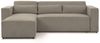 Ecksofa Schlafsofa WALDO Stoff Brooklyn Dunkelgrau Ottomane Links Bild 2