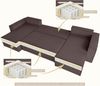 OTTO home Wohnlandschaft CASSI U-Form, 311cm - OTTO. Verlässliche Qualität, Schlaffunktion (133/200), Bettkasten, Tonnentaschen-Federkern, Cord Bild 4