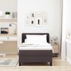 vidaXL Boxspringbett mit Matratze Dunkelbraun 90 x 200 cm Stoff 3339943 Bild 3