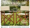 CASARIA® Regiestuhl aus FSC® Eukalyptusholz Antrhazit Creme Bild 2