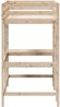 vidaXL Hochbett mit Schreibtisch 90x190 cm Massivholz Kiefer 842858 Bild 5