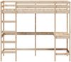 vidaXL Hochbett mit Schreibtisch 90x190 cm Massivholz Kiefer 842858 Bild 4