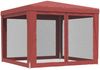 vidaXL Partyzelt mit 4 Mesh-Seitenwänden Rot 3x3 m HDPE 319230 Bild 5