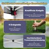 3 x 3 m Pop up Pavillon Faltpavillon Gartenzelt Wasserdicht & Sonnenschutz Gartenpavillon Schwarz Bild 4