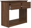 Konsolentisch, Beistelltisch, Konsole mit Schubladen Braun Eiche-Optik 85,5x38,5x74,5cm Bild 5
