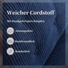 IWMH Bürostuhl Dick Schreibtischstuhl Ohne Rollen, Cordstoff Drehstuhl ohne Armlehnen (Lesesessel mit 15cm dickem Sitzkissen), Gepolsterter Stuhl für Schlafzimmer Wohnzimmer Schminktisch Bild 4