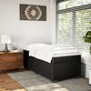 vidaXL Boxspringbett mit Matratze Schwarz 100x200 cm Kunstleder 3285197 Bild 3