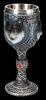Figuren Shop GmbH Becher Wolf Kelch – Schattenwolf Ritual Kelch Fantasy Gothic Becher 19,5 cm, Kunststein (Polyresin), Edelstahl Bild 3