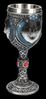 Figuren Shop GmbH Becher Wolf Kelch – Schattenwolf Ritual Kelch Fantasy Gothic Becher 19,5 cm, Kunststein (Polyresin), Edelstahl Bild 2